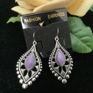 New Beautiful, Silver Tone Fancy Dangling Fashion Earrings